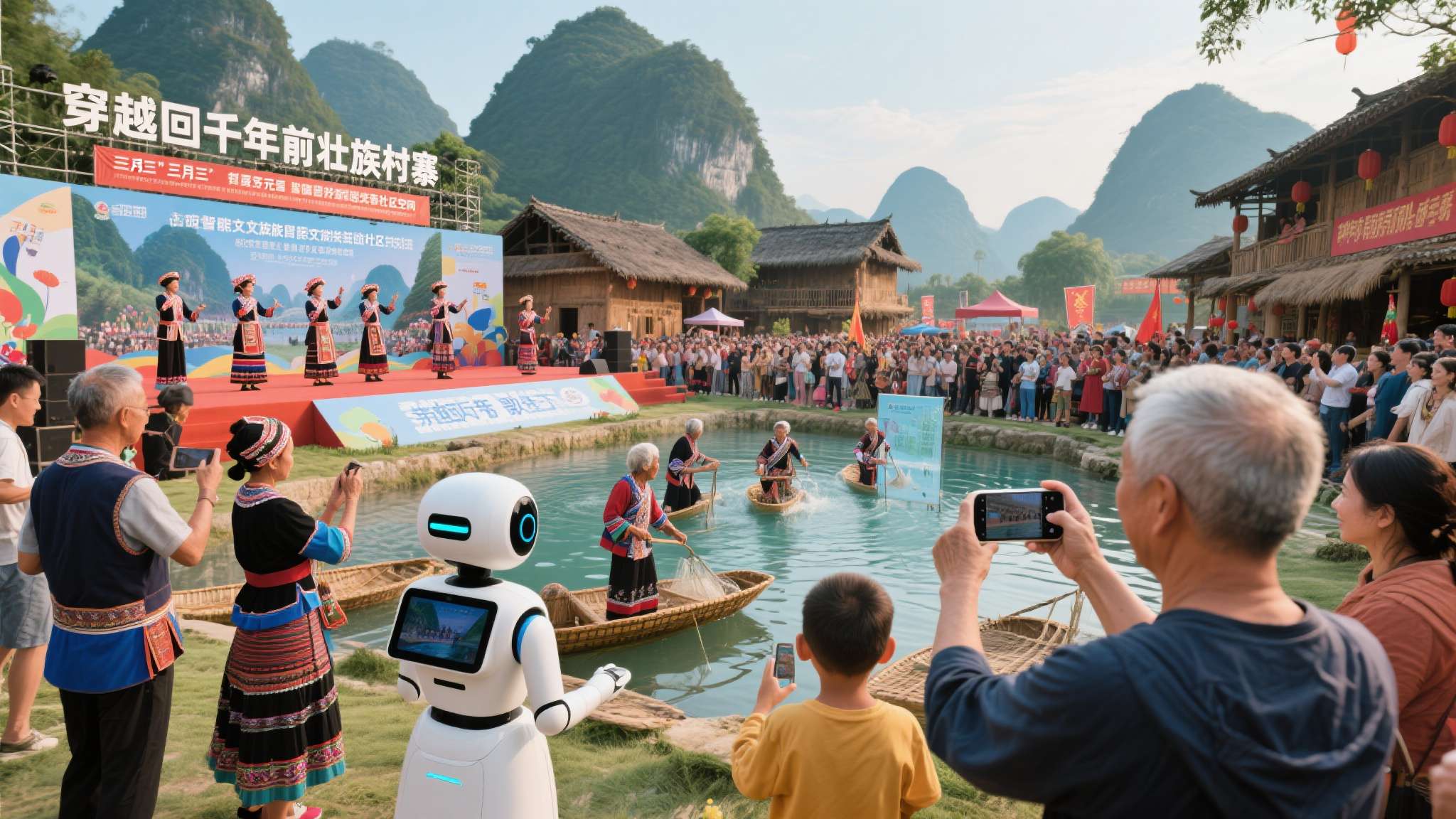 AI岛空降南宁！“三月三”开幕式，我看见未来节日的模样