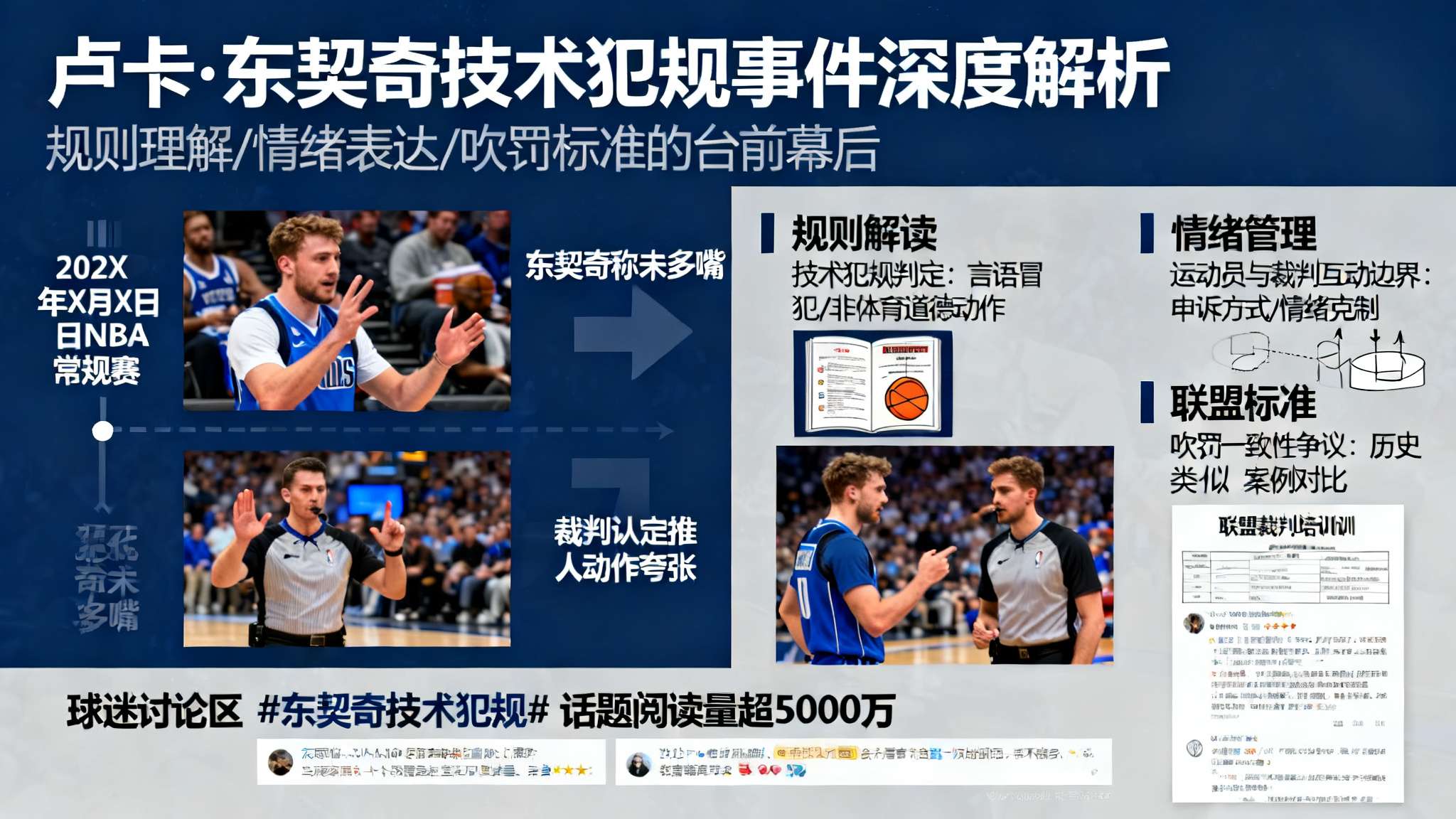 东契奇谈技犯：我什么都没说，裁判说我推人动作过于夸张了